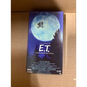 E.T. The Extra-Terrestrial VHS 1982 Steven Spielberg MCA Home Video Vintage Tape